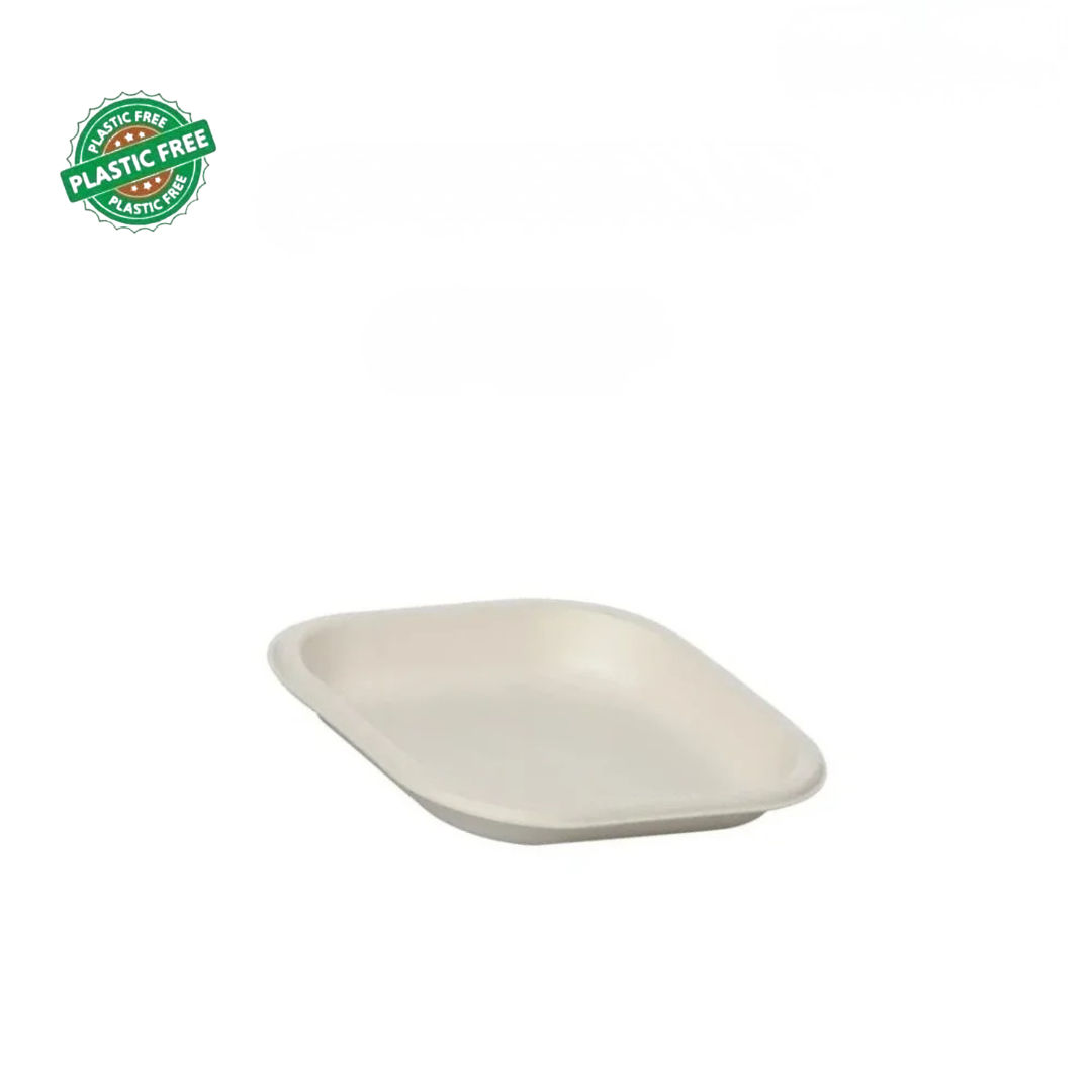 Bagasse 7 Inch Square Plate